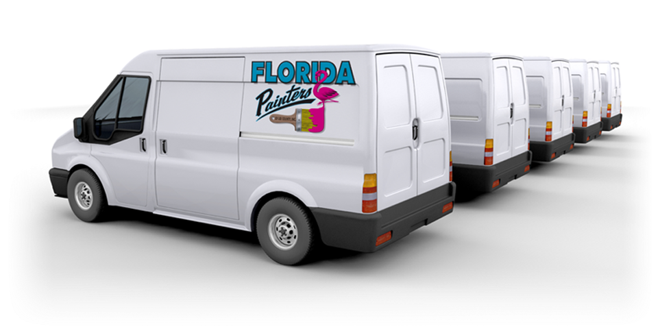 Florida Painters Work Vans with Logo